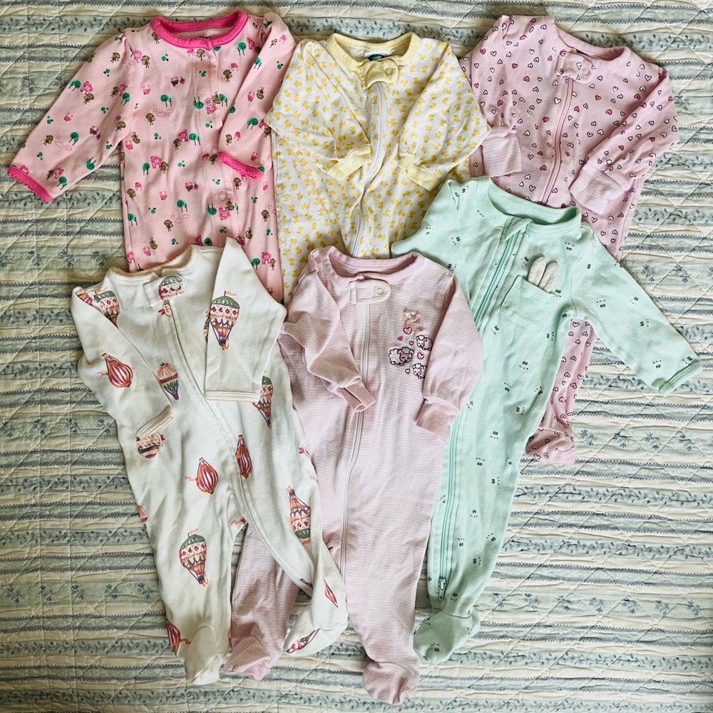 🌝2 NWOT🌝 Sleeper Footie Pajamas, Bundle of 6